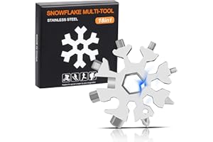 YUMCUTE Calendario dell'Avvento da uomo, strumento multiuso fiocco di neve 18 in 1, regali da uomo, gadget per compleanni da uomo, regali di Natale, regali da uomo, piccoli regali da uomo