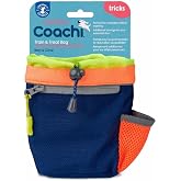Company of Animals Coachi Professional Dog Training and Reward Bag, Navy Blue Coral Yellow