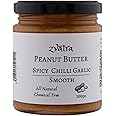 Zvatra Peanut Butter Spicy Chilli Garlic Flavor 200 grams, Sweetened, Hand Roasted, Stone Ground, Vegan