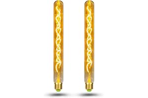 BNITITU Edison Vintage Żarówka E27, E27 LED Vintage ściemnialna 4W Flet Tube Żarówka E27 Ciepła Biel 2700K Żarówka LED E27 Vintage Lampa LED 500 lm, antyczna żarówka Idealna do domu, kawiarni, baru - 2 sztuki
