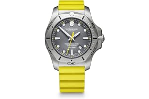 Victorinox Swiss Army I.N.O.X. Zegarek męski Pro Diver, Srebrny/Żółty, nurek, mechanizm kwarcowy