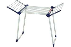 Theo Klein 6564 Séchoir Leifheit | Pour faire sécher le linge des poupées et des peluches | Dimensions : 27 cm x 63 cm x 50 cm | Jouet pour enfants à partir de 3 ans