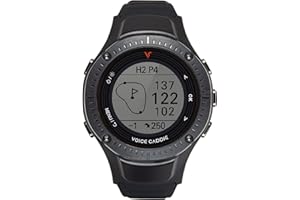 VOICE CADDIE Unisex G3 Golf GPS Watch, Negro, Correa ajustable