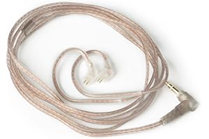 EZ EAR Nex KZ cavo di aggiornamento per auricolari in rame senza ossigeno, migliora il cavo di ricambio del suono per ZST/ZSR/ED12/ES3/ES4/ZS10/AS06/AS10/BA10/ZST-X/EDX (pin B 3,5 mm, nero, senza microfono)