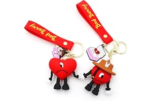 XRHOT 2 Pezzi Portachiavi Cartone,Cartoon Accessori per Zaino,Portachiavi Borse Uomini e Donne Pendenti Bambole per compleanni decorazione Decori Feste e Party