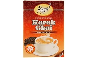 REGAL FOOD PRODUCTS BRINGING FOOD TO LIFE Regal Food Karak Chai (Instant Tea) 10 Packs -An Aromatic Blend Of Spices Infused With Cardamom -Just Add Hot Water