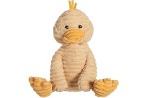 Apricot Lamb Jouets en Peluche en Velours côtelé Canard en Peluche Doux câlin Parfait pour Enfant (Canard en Velours côtelé, 23 cm)