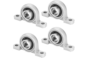 SSYANG 4 Pièces Roulements de Bloc D'oreiller,Roulements à Billes Paliers a Semelle Alignement Palier à Roulement à Bride Roulements en Alliage de Zinc,pour Industrie Machine à Arbre d'Axe