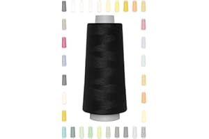 ‎NÄHMIT Nähmit - Gütermann Overlockgarn Toldi-Lock 2500m / Toldilock + GRATIS FARBKARTE (01-1000-schwarz)