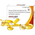 Knoll Healthcare Omega 3 Fish Oil 700mg for Men and Women Antioxidant & Energy, Stamina & Immunity & Maintains Bone & Joint Health, Fatty Acid, EPA 360mg DHA 240mg (10 Capsules) (1x Strip) Pack of 1