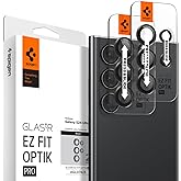 Spigen Galaxy S24 Ultra ile Uyumlu Kolay Kurulum Kamera Lens Camı Koruyucu GLAS.tR EZ Fit Optik Pro (2 Adet) Siyah - AGL07425