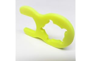 MANUFAKTUR3D Gasschlüssel für Terrassenheizer, Gasheizer, Gaskanone, Heizstrahler, Gasgrill, Gaskocher, Wohnmobil, Caravan, Camping, Druckminderer, Druckregler (Kompaktschlüssel 5-Flügel, Neon Gelb, 1)