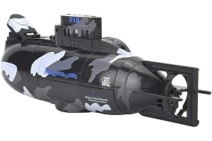 Submarine Toy, Mini Simulation Military Remote Control 6 Channel Submarine för barn över 8 år