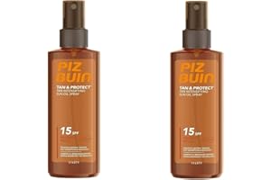 ‎PIZ BUIN Piz Buin Tan & Protect- Ölspray für eine schnellere & schönere Bräune | 2x 150 ml