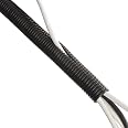 Gaine De Rangement Pour Câbles D-Line - Tube Cache-Câble 25mm X 1.1m Blanc Pour TV Et Bureau
