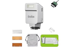 GODOX IT22 C TTL Mini Flash, IT22C Camera Flash with Spreader and Color Filter, Compatible with Canon EOS R RP R5 R6 R7 R8 R5 Mark II R6 Mark II 90D 750D M50 M3 M6 Mark II