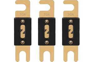 VEXUNGA ANL Fusible 70A 32V Fusibles ANL-70A Voiture à Plats 70 Ampère 32VDC pour Auto Audio Protection (Lot de 3 Pièces)