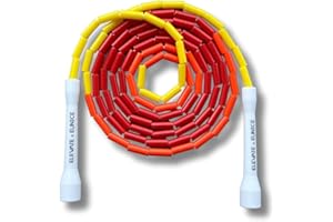 ‎ELEVATE ROPE Elevate Rope Professionelles Perlen - Springseil - 3m Verstellbar, Qualitätsperlen & Polyschnur - Für Freestyle, Cardio & Tricks - Geeignet für Alle Niveaus & Innen/Außen