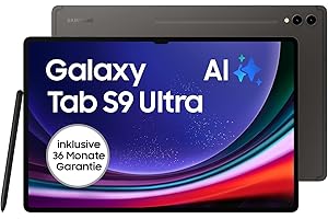 ‎SAMSUNG Samsung Galaxy Tab S9 Ultra AI-Android-Tablet, Wi-Fi, 512 GB / 12 GB RAM, MicroSD-Kartenslot, Inkl. S Pen, Simlockfrei ohne Vertrag, Graphit, Inkl. 36 Monate Herstellergarantie [Exklusiv bei Amazon]