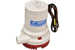 NAVPOWER YACHT ENERGY QUALITY NAVPOWER Pompa di Sentina 12V | 1500 GPH / 2000 GPH – Alta Portata, Resistente e Compatta per Imbarcazioni, Yacht e Gommoni (2000 GPH)