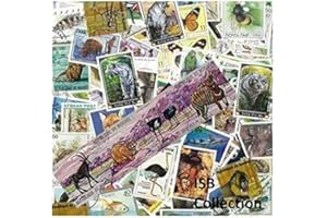 ISB COLLECTION ANIMAUX SAUVAGES 100 Timbres de collection différents
