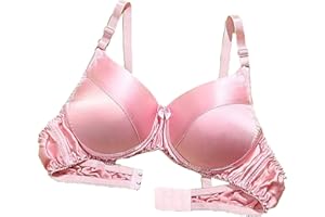 LRSSMB 2025 Glatte Satin Seide Bh Doppelseitige Maulbeerseide Push-Up Unterstützung Drahtlose Bhs For Frauen Damen Täglichen Bralette BH