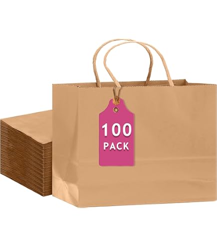 Lot 100 Sacs Cadeaux Plastique Noir Avec Poignée - Sacs Remerciement Autocollants Pour Entreprises Et Mariages