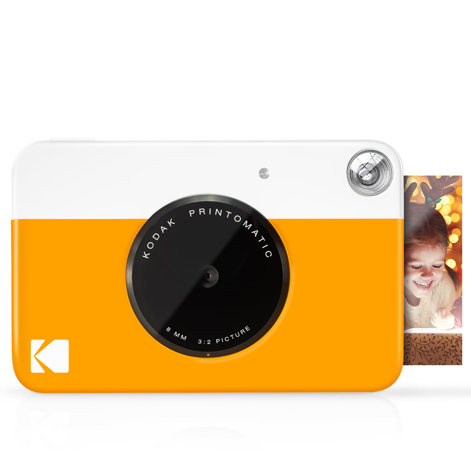 Kodak PRINTOMATIC Digital Instant Print Camera (Yellow), Full Color Prints On Zink 2x3 Sticky-Backed Photo Paper - Print Memo