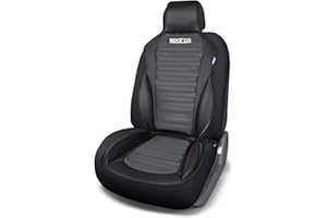 SPARCO 3D Schienale Auto Universale Comodo Imbottito Nero