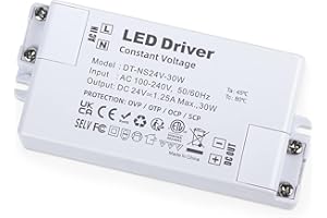 ATEC BY CARBONI CHRISTIAN ATEC - Trasformatore DT-NS IP20 AC220V>DC24V LED Driver, Constant Voltage, NON DIMMERABILE. (30)
