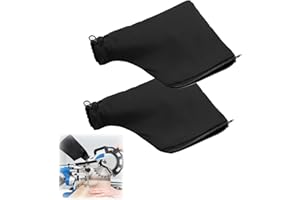 ZHDWC Planer Dust Bag, Mitre Saw Dust Bag 2 PCS Saw Dust Dust Bag with Zipper and Wire Rack Makes It Easy to Dispose of Dust Inside Dust Bag for Miter Saw Fits Model 255 Miter Saw Accessories (Black)