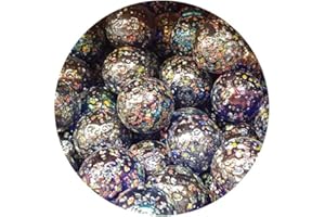 mesbilles - 4 Calots Billes Pépite Etoile - Bille en Verre 25 mm