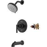 Pfister Capistrano K&uuml;vet ve Duş Trim Seti, Vana ve Kartuş Dahil, 1 Kulp, Spot Savunma Mat Siyah Kaplama, 8P8WS2CSOSSDB