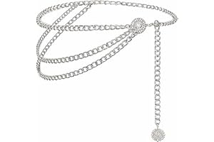 SKYGAD Taillenkette Pirat, Multilevel Bauchkette Damen Pirat Piratenkette Kettengürtel, Einstellbar Hüftkette Ketten Zubehör für Frauen und Mädchen