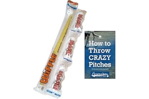 Wiffle Ball and Bat Set Combo with Pitching Guide - 10 Balls 1 Bat and How To Pitch Pamphlet