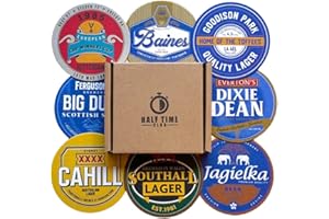 HALF TIME CLUB Everton Football Beer Mat Coasters - Perfect for a Gift or Present for Any Everton Fan (8-Pack)