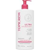 Topicrem Ultra-hydrating Milk, Fragrance Free, 1000 ml | Hydrate 48h, Relipide, Protects Skin, Moisturizer for Sensitive Skin
