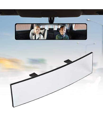Rétroviseur Intérieur De Voiture - Compatible Peugeot 107, 206, 106 - Modèle OEM 814842 - Verre Large Angle - 3