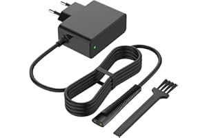 BENSN Ladekabel Netzeil Kompatibel mit Braun Rasierer Series 9 8 7 6 5 3 1, 3000S, 3040S, 390CC, 5190CC, 790CC, 760CC, 7865CC, Beard und Head Cruzer Elektrische Shaver Ladegerät 12V 0,4A Rasiererkabel