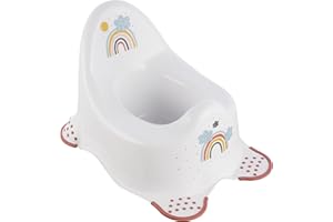 keeeper Rainbow Babytopf, Ab ca. 18 Monate bis ca. 3 Jahren, Anti-Rutsch-Funktion, Adam, Weiß