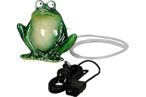 Posiwio Gargoyle Frog Dark Green, Ceramic