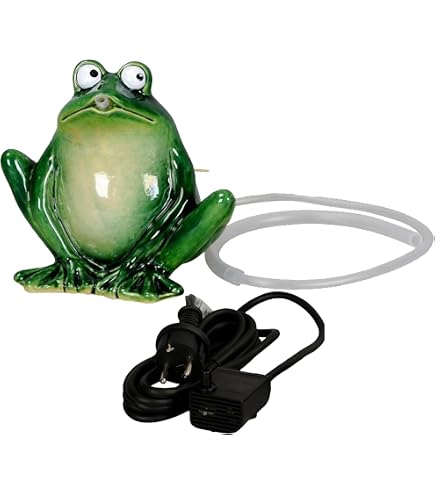 Storm’s Waterspuwer Mus – Gietijzeren Vijverdecoratie Met Zonnepomp, 12x6x6,5 Cm – Antiek Bruin, Incl. Slang En Zonnepaneel, 170 L/u