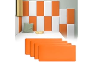 jackfru Pannelli da parete 3D, anti-collisione, softpack, per asilo e asilo, autoadesivi, morbidi per la cameretta dei bambini (4 pezzi)