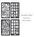Ejiubas Wonders of Life Style Stamping Plate Double-sided Design Nail Art Image Plate Nail Stamp Collection - Pack of 2
