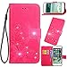 Produktbild Coque HTC U Play, CaseforYou Shockproof étui Portefeuille Housse Cuir PU Wallet Case Prime En relief Cover Coque Ultra fin Anti-rayures Housse pour HTC U Play (Rose vif)