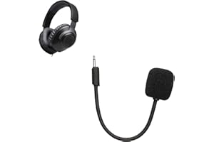 kwmobile Microphone de remplacement compatible avec JBL Quantum 100 - Micro de rechange pour casque audio casque gaming - noir
