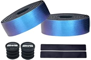 PLATTBK Bande de Guidon de Vélo,Ruban de Cintre Absorption Des Chocs Antidérapante Guidolines de Cyclisme sur Route 2 Pièces