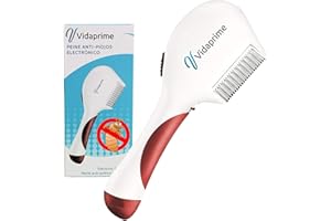 ORTOPRIME Vidaprime - Pettine elettrico antipidocchi e lendini, efficace, cura ottimale dei capelli, professionale