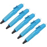 QUARKZMAN LC Upc Singlemode Fiber Optic Quick Connector Pack of 5 | Quick Connector Adapter, for CATV Network