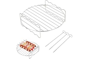 TONGYUNDACHENG Accessoires pour XL Air Fryer - Support multifonction double niveau avec brochette - Compatible avec Power Airfryer de Philips